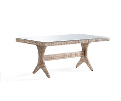 Javier Rattan Masa Dikdörtgen