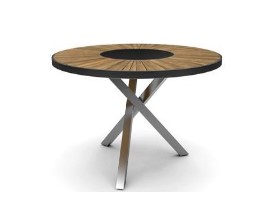 Flowi Teak & Irocco Masa Yuvarlak