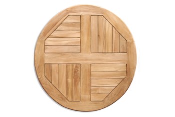 Teak & Irocco Masa Tablaları Yuvarlak