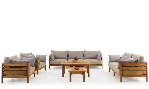 Gioco Teak & Irocco Oturma Grubu